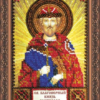 Набір-міні для вишивання бісером іменної ікони "Святий Ростислав"