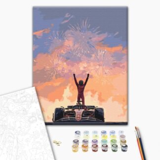 Картина за номерами "Червоний лідер" 40×50 см