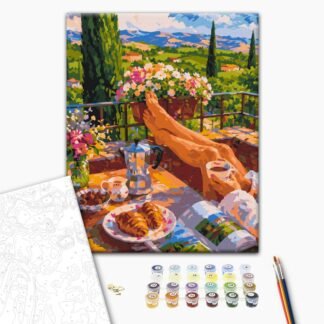 Картина за номерами "Ранок у Тоскані" 40×50 см