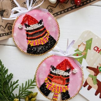 Набір для вишивання бісером новорічної іграшки "Мурздрав"